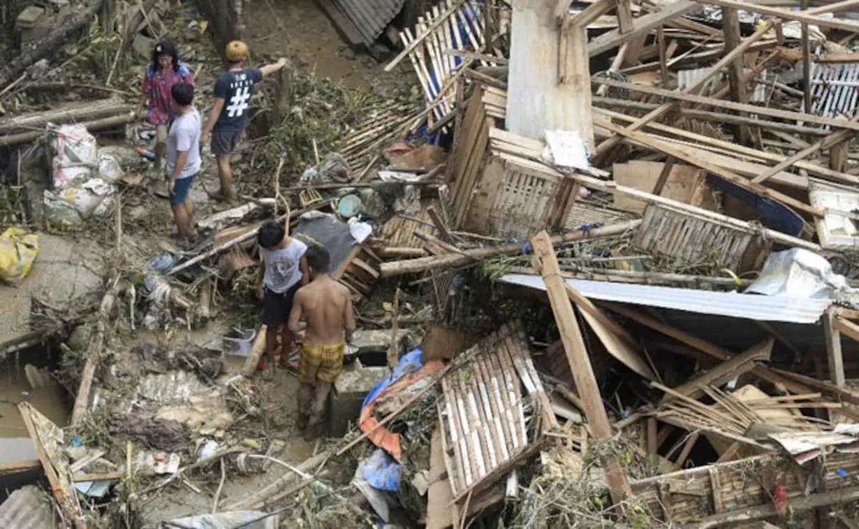 Officials say at least 23 people have died as a result of the typhoon in the Philippines.