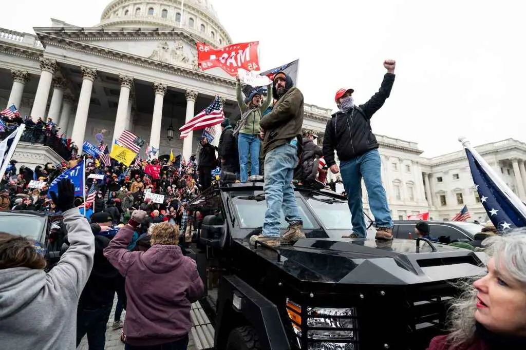 A Trump supporter is sentenced to five years in prison for assaulting the Capitol