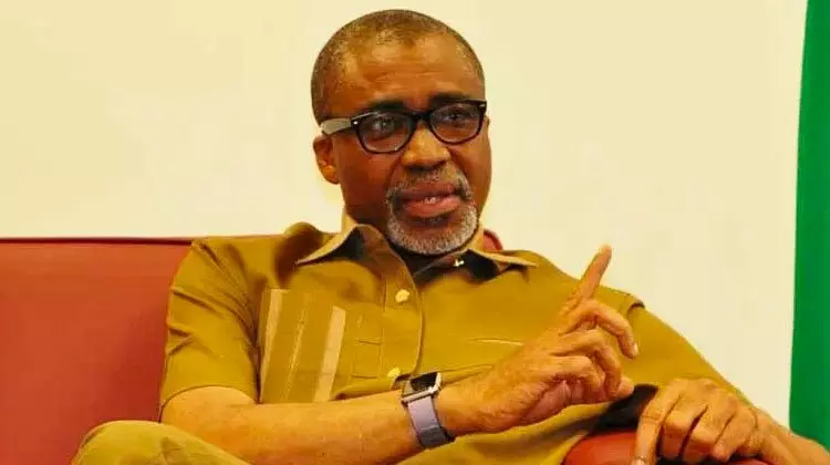 In south-east Nigeria, there are approximately 30 separatist organizations. Abaribe 