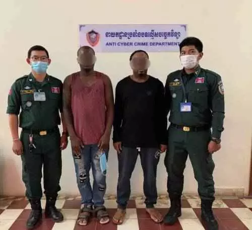 Cambodia Police Arrest Two Nigerians Over Online Scam